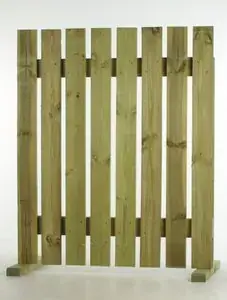 Classic brown wooden fence