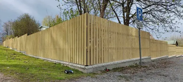 Classic wooden fence