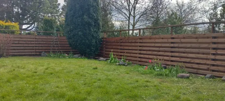 Boundary fence construction in Viimsi