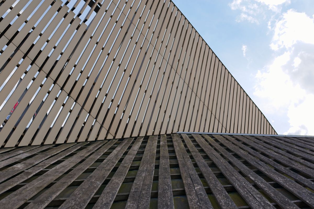 Modern timber facade on a detached house